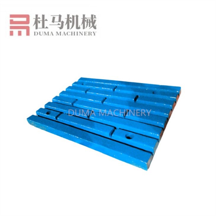 High Manganese Crusher Spare Parts Movable And Fixed Quarry Mn13Cr2 Jaw Plate For Jaw Crusher